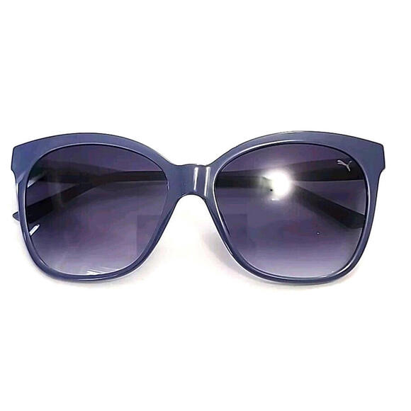 PUMA PU0171S 004 Midtown Blue Gray Sunglasses 56-16 145 New Box Pouch